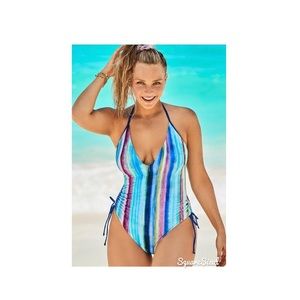 NWT Swimsuits For All Halter Adjustable One Piece ☀️